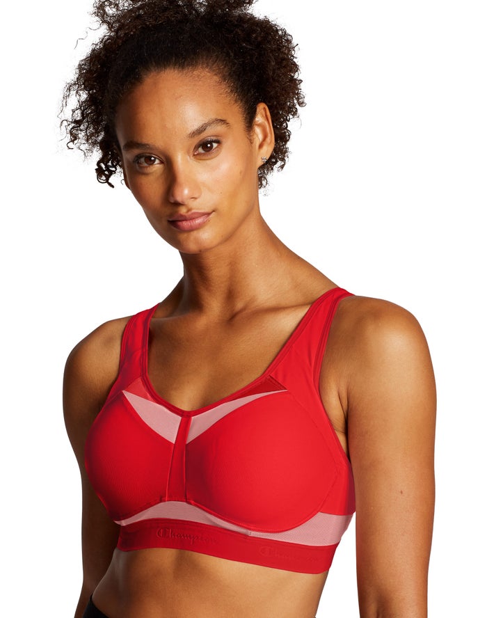 Champion Womens Sports Bra NZ - Motion Control Underwire Red ( 1968-DVWIZ )